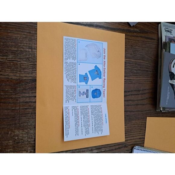 Vintage Jimmy Means 52 Alka-Seltzer Racing Team Fold-Out Driver Card NASCAR 1989 - Picture 2 of 2